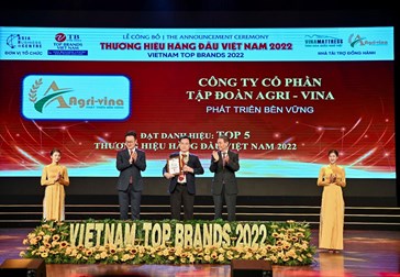 Agrivina is honored to receive the award of TOP 5 leading brands in Vietnam